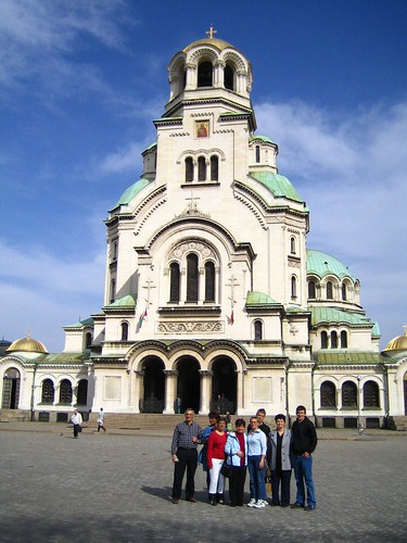 Albanian group at cathredral in Sofia, Bulgaria