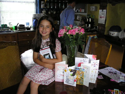 Asha on her seventh birthday