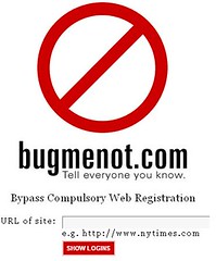 BugMeNot.com dont register ever!