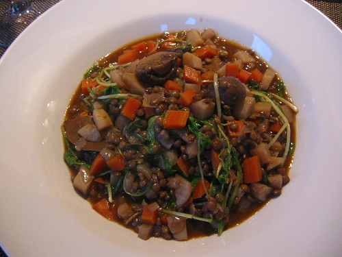 Lentil casserole with lots of vegetables