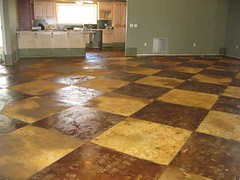 Staining floor