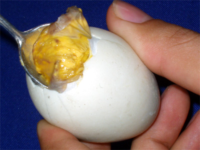 Laos Food - Chick in Egg
